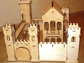 File cắt mô cnc hình lâu đài