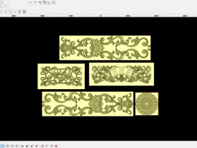 File chi tiết hoa văn trang trí tủ
