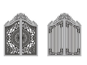 File cnc 2 mẫu cổng 2 cánh đẹp