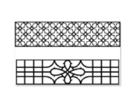 File cnc 2 thiết kế hàng rào bản vẽ đơn giản