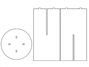 File CNC 2D mẫu Slot Stool 10mm
