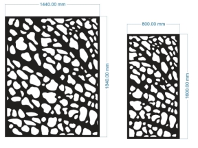 File cnc 3 kích thước vách ngăn mẫu họa tiết  đặc biệt