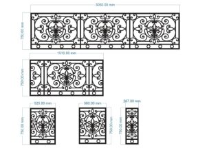 File cnc 5 kích thước lan can