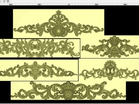 File cnc 6 mẫu hoa lá tây