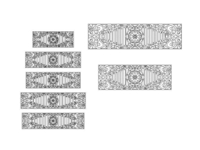 File cnc 7 kích thước lan can dxf