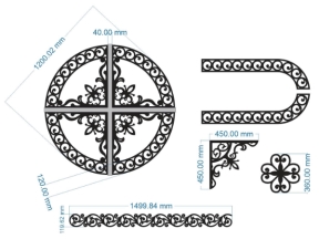 File cnc bộ thiết kế mái kính siêu đẹp