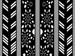 File cnc cắt cổng 4 cánh phong cách