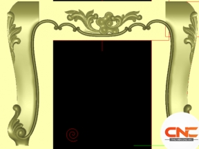 File cnc chân bàn ghế lá tây đẹp
