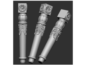 File cnc chân bàn tròn stl
