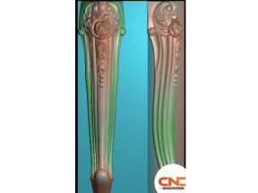 File cnc chân ghế hoa hồng