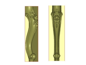 File cnc chân ghế hoa hồng đẹp