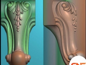 File cnc chân kệ lá tây