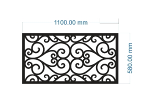 File cnc cổng 1 cánh 2 diện tích thiết kế