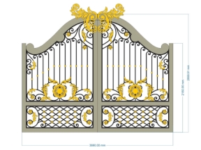 File cnc cổng 2 cánh bản vẽ mới nhất hiện nay
