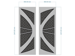 File cnc cổng 2 cánh  đặc biệt