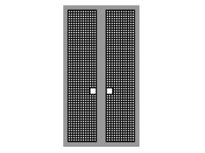 File cnc cổng 2 cánh đầy đủ ô vuông