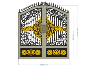 File cnc cổng 2 cánh file cad đẹp nhất trên cad