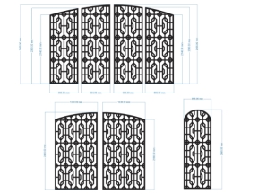 File cnc cổng 3 kt mới nhất