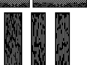 File cnc cổng 4 cánh kẻ sọc và ô thoáng phong cách