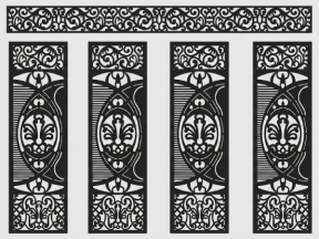 File cnc cổng 4 cánh và ô thoáng