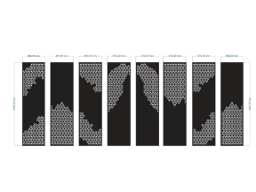 File cnc cổng 8 cánh phong cách