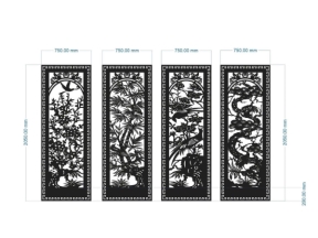 File cnc cổng tứ quý tứ quý mới