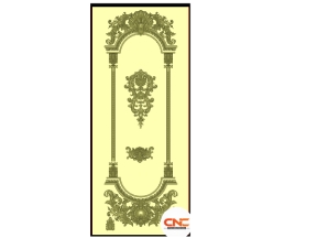 File cnc cửa chính lá tây