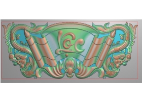 File cnc cuốn thư chữ Lộc