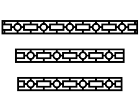 File cnc diềm mái kính dxf 3 kích thước