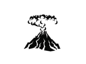 File CNC dxf núi lửa