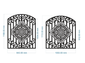 File cnc hàng rào 2 kích thước