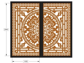 File cnc hàng rào, cổng và giếng trời