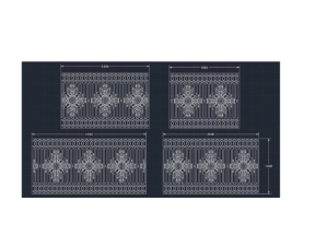 File cnc hàng rào hoa 4 diện tích thiết kế