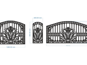 File cnc hàng rào mẫu đẹp chuẩn 3 diện tích xây dựng