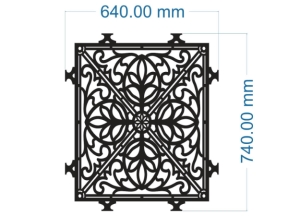 File cnc hàng rào mới phong cách