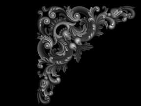 File cnc hoa góc lá tây siêu đẹp