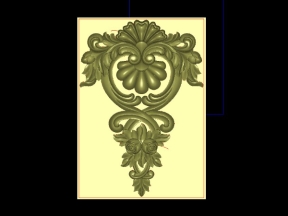 File cnc hoa lá tây kết hợp hoa hồng