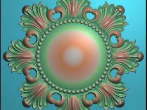 File cnc hoa lá tây mâm trần