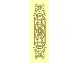 File cnc hoa lá tây ốp cột mới lạ