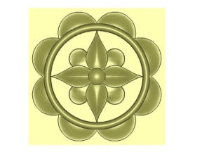 File cnc hoa lá tây thiết kế tròn đẹp