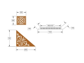 File cnc hoa văn cổng 3 đầy đủ dxf