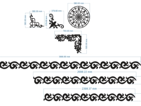 File cnc hoa văn mái kính bản vẽ chuẩn đẹp