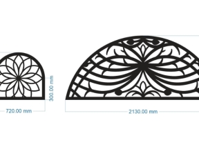 File cnc hoa văn mái kính nhà ở
