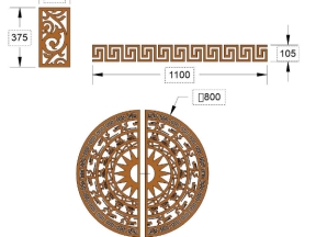 File cnc hoa văn trống đồng và mẫu họa tiết cổng