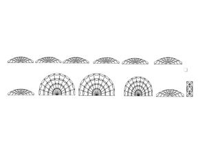 File cnc hoa văn vòm mái kính cửa sắt
