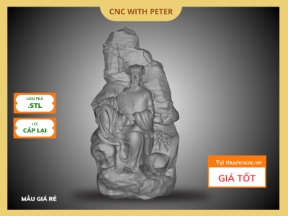 File CNC Khổng Minh Mặt Phẳng - STL Relief 3D - Mẫu Nghệ Thuật
