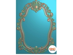 File cnc khung gương bàn phấn hoa hồng