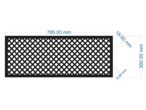 File cnc lan can mẫu họa tiết hình thoi đơn giản
