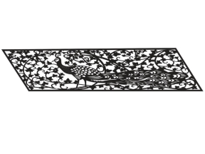 File cnc lan cầu thang mẫu họa tiết con công