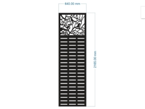 File cnc mẫu cổng 1 cánh mẫu họa tiết cây chim